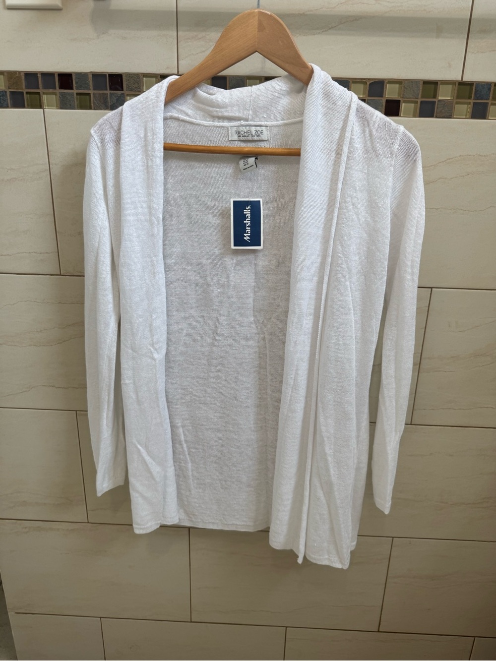 Rachel Zoe Cream Linen-Blend Top